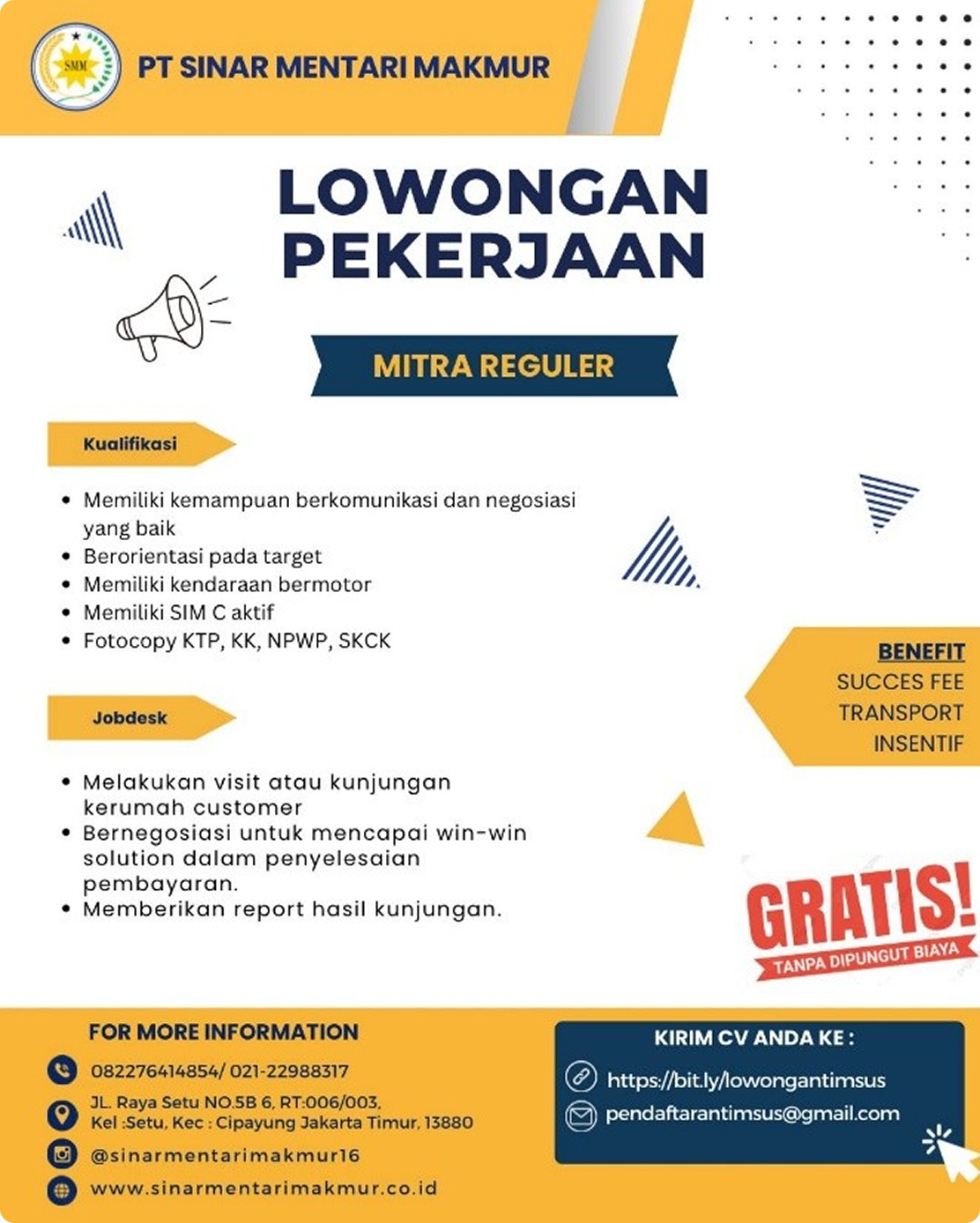 Profesional Collector - Job Advertisement